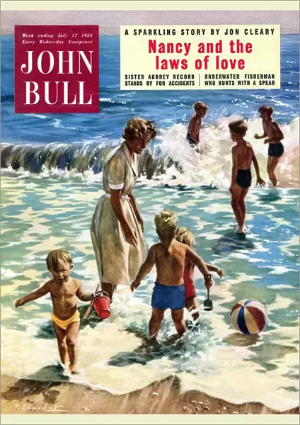 John Bull 1950s UK holidays sea water beaches seaside paddling inflatables beach