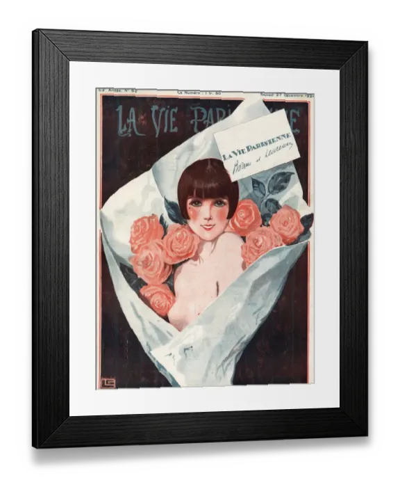 Framed Print : La Vie Parisienne 1924 1920s France Georges Leonnec magazines illustrations erotica Framed Print : La Vie Parisienne 1924 1920s France Georges Leonnec magazines illustrations erotica