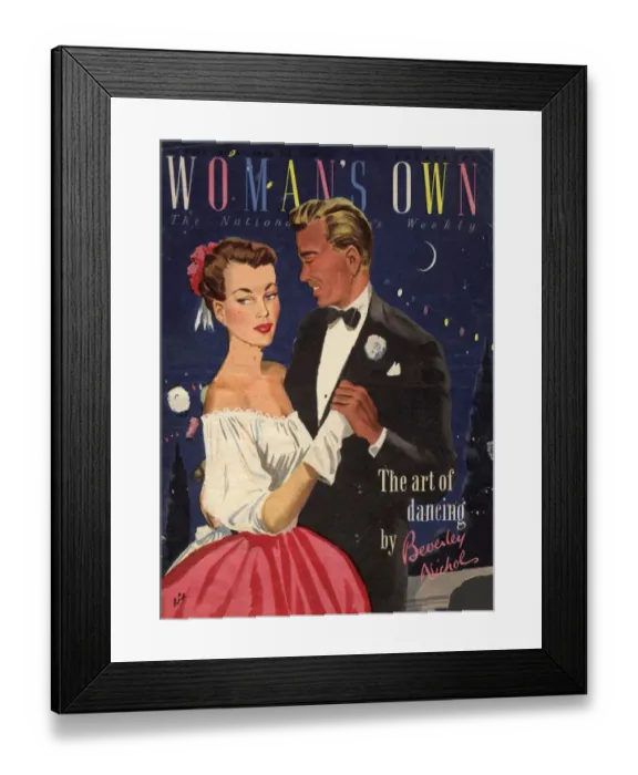 Framed Print : Womans Own 1940s UK covers magazines dancing