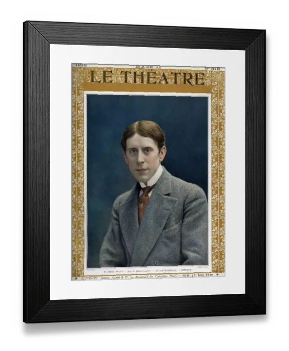 Framed Print : Le Theatre 1912 1910s France Andre Brule magazines portraits celebrity famous
