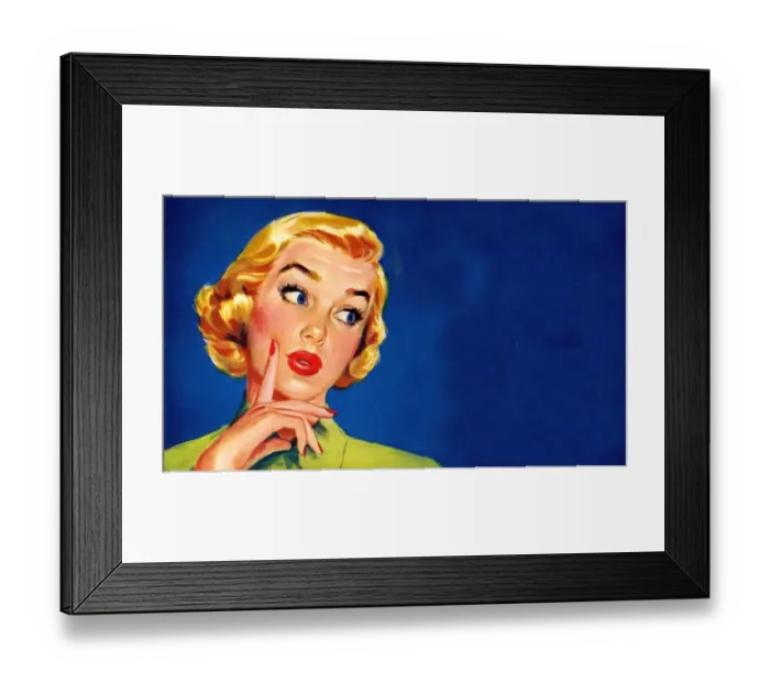 Framed Print : Lukens 1950s USA mcitnt expressions humour cheesy Framed Print : Lukens 1950s USA mcitnt expressions humour cheesy
