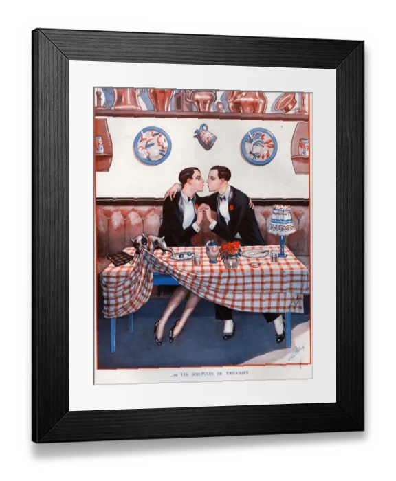 Framed Print : 1920s, France, La Vie Parisienne, Magazine Plate Framed Print : 1920s, France, La Vie Parisienne, Magazine Plate