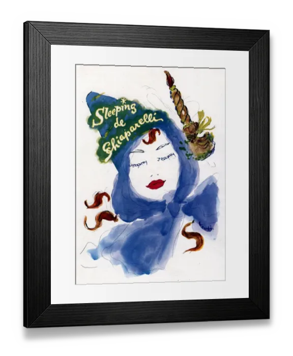 Framed Print : Schiaparelli 1940s USA womens Framed Print : Schiaparelli 1940s USA womens