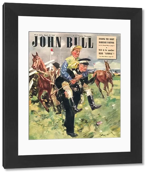 John Bull 1948 1940s UK horses horse racing jockeys magazines