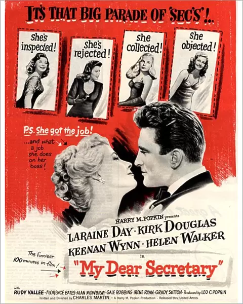 My Dear Secretary 1949 1940s USA Kirk Douglas, Laraine Day mcitnt celebrity famous