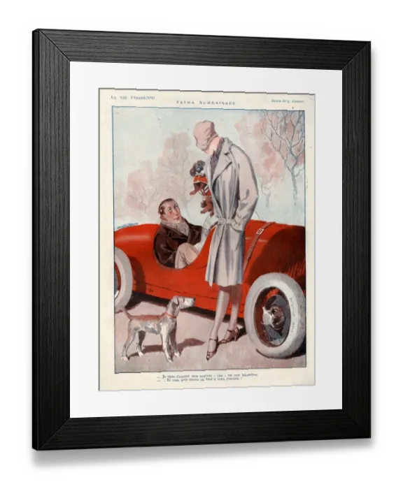 Framed Print : 1920s, France, La Vie Parisienne, Magazine Plate