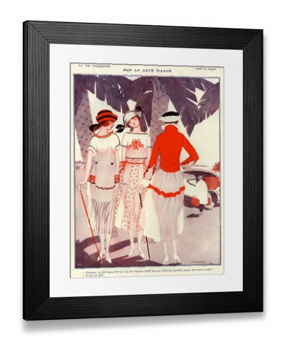 Framed Print : 1920s France La Vie Parisienne Magazine Plate Framed Print : 1920s France La Vie Parisienne Magazine Plate