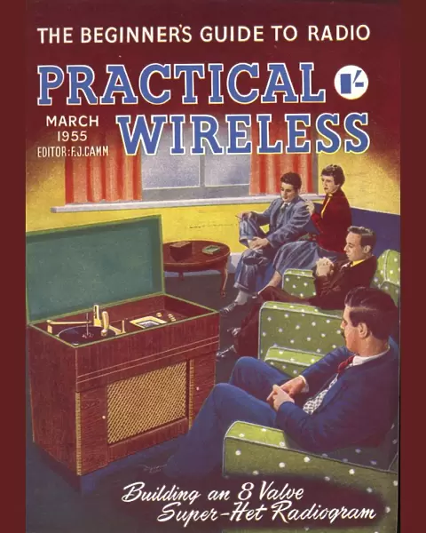 Practical Wireless 1950s UK radios listening to music diy hi-fi magazines do it yourself