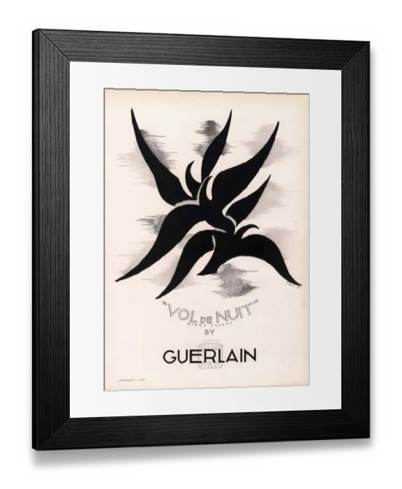 Framed Print : Guerlain 1934 1930s UK guerlain vol de nuit night light womens Framed Print : Guerlain 1934 1930s UK guerlain vol de nuit night light womens