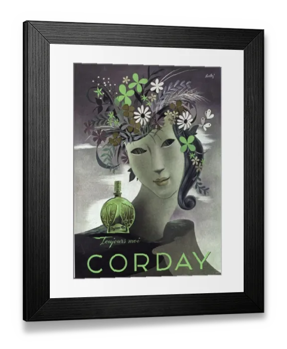 Framed Print : 1940s France corday womens Framed Print : 1940s France corday womens