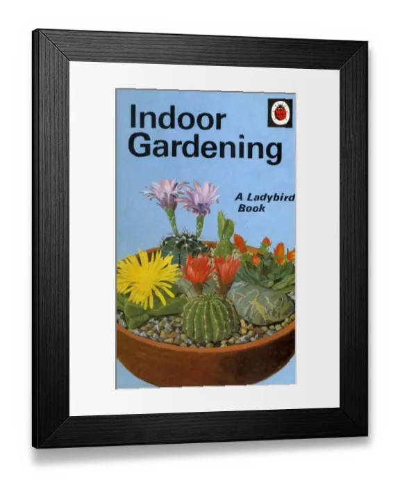 Framed Print : 1960s, UK, Ladybird Indoor Gardening, Book Cover Framed Print : 1960s, UK, Ladybird Indoor Gardening, Book Cover