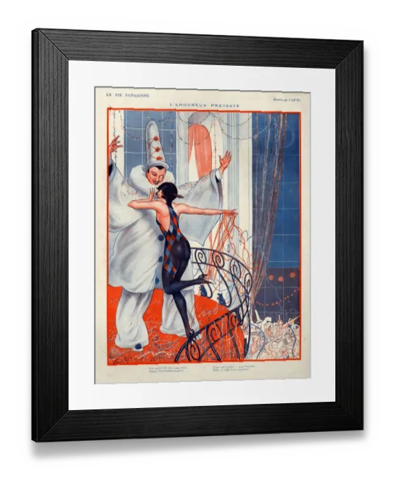 Framed Print : 1920s, France, La Vie Parisienne, Magazine Plate Framed Print : 1920s, France, La Vie Parisienne, Magazine Plate