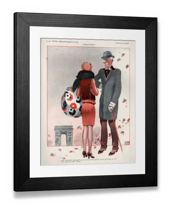 Framed Print : 1920s, France, La Vie Parisienne, Magazine Plate Framed Print : 1920s, France, La Vie Parisienne, Magazine Plate