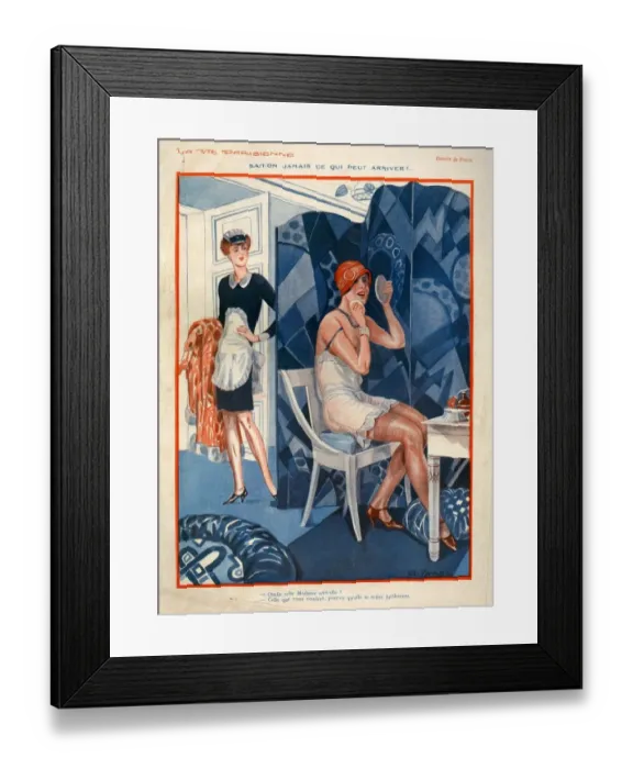 Framed Print : 1920s, France, La Vie Parisienne, Magazine Plate Framed Print : 1920s, France, La Vie Parisienne, Magazine Plate