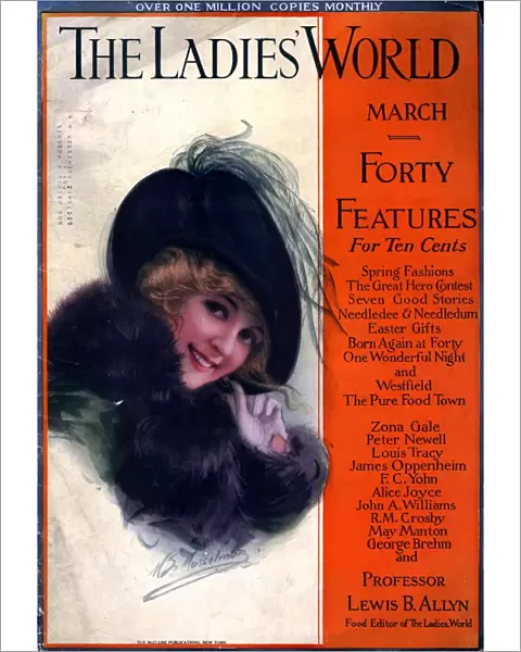 The Ladies World 1910s USA magazines womens portraits hats ladies
