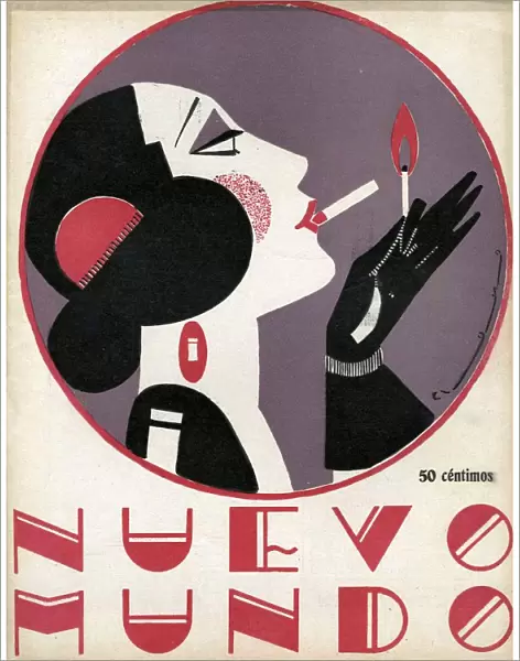 Nuevo Mundo 1923 1920s Spain cc magazines women art deco portraits womens