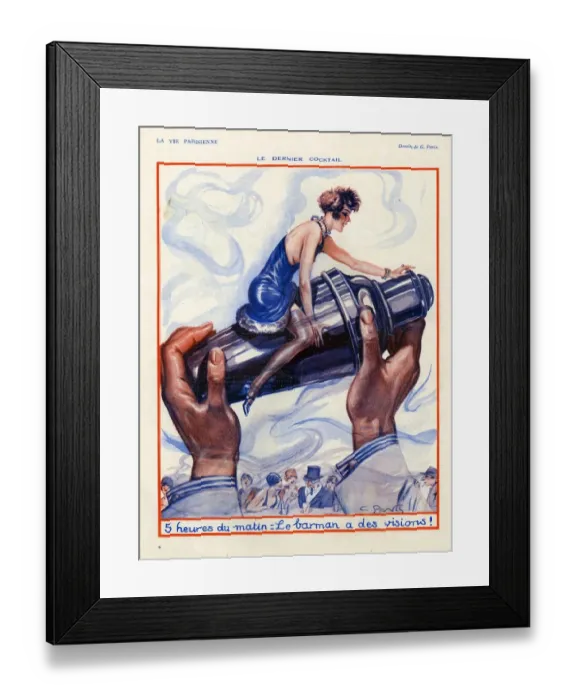 Framed Print : 1920s, France, La Vie Parisienne, Magazine Plate Framed Print : 1920s, France, La Vie Parisienne, Magazine Plate