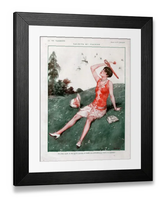 Framed Print : 1920s, France, La Vie Parisienne, Magazine Plate Framed Print : 1920s, France, La Vie Parisienne, Magazine Plate