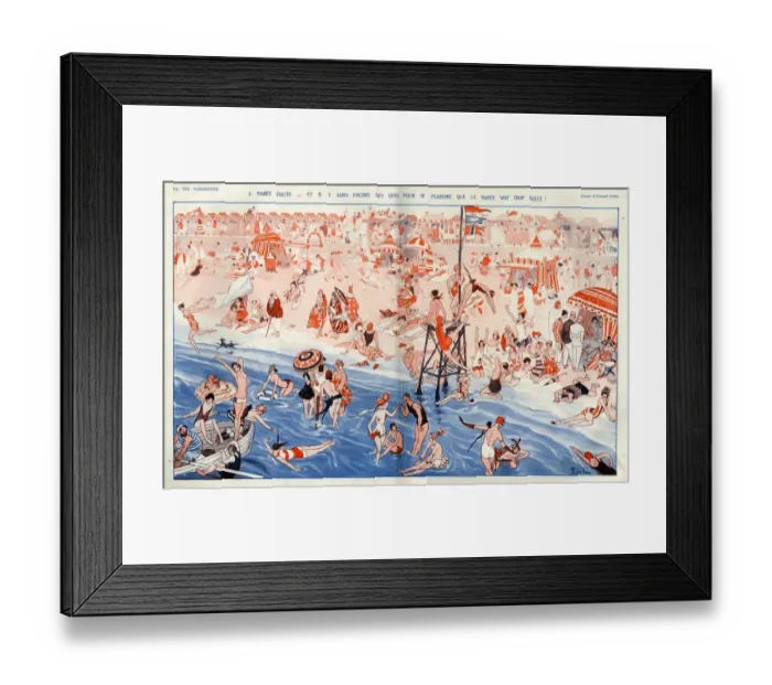 Framed Print : 1920s, France, La Vie Parisienne, Magazine Plate Framed Print : 1920s, France, La Vie Parisienne, Magazine Plate