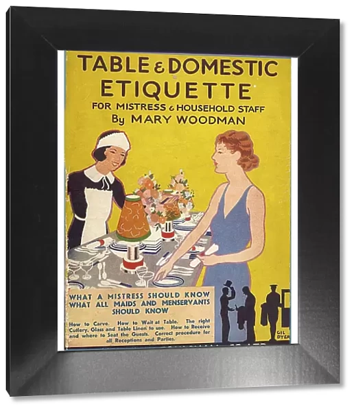 Table and Domestic Etiquette 1920s UK mcitnt servants domestic good manners maids