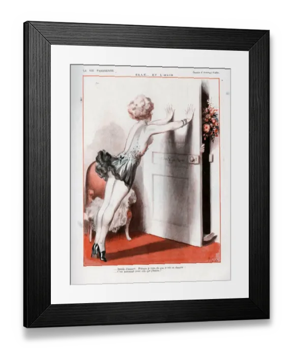 Framed Print : 1920s, France, La Vie Parisienne, Magazine Plate Framed Print : 1920s, France, La Vie Parisienne, Magazine Plate