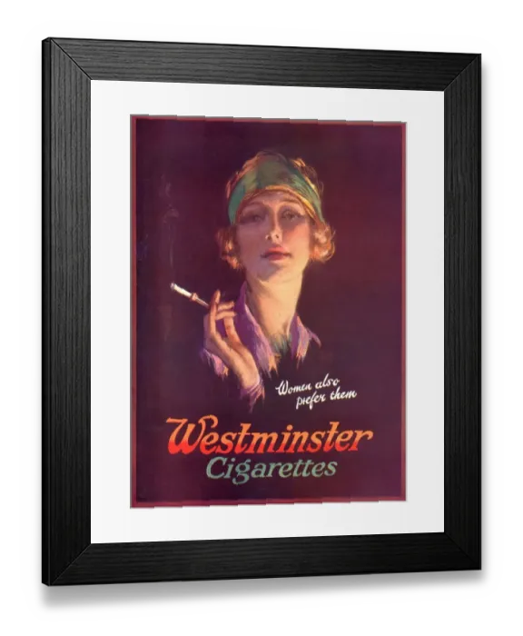 Framed Print : Westminster 1930s UK cigarettes smoking Framed Print : Westminster 1930s UK cigarettes smoking