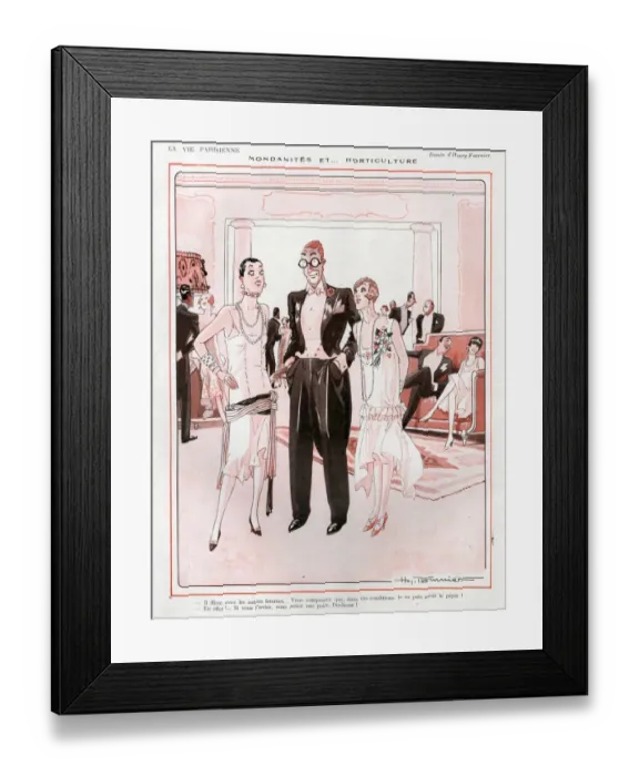 Framed Print : 1920s, France, La Vie Parisienne, Magazine Plate Framed Print : 1920s, France, La Vie Parisienne, Magazine Plate