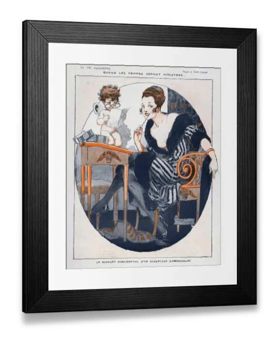 Framed Print : La Vie Parisienne 1920s France Rene Vincent woman writing secrets love letters cupids Framed Print : La Vie Parisienne 1920s France Rene Vincent woman writing secrets love letters cupids