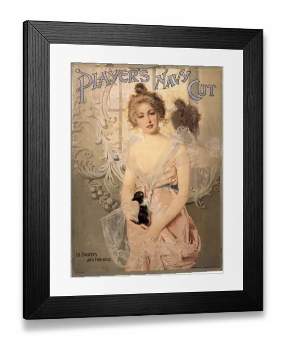 Framed Print : Players Navy Cut 1900s UK cigarettes smoking glamour