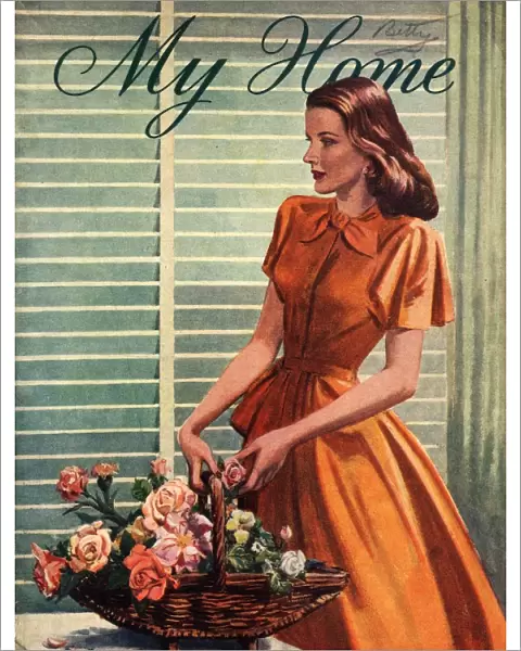 My Home 1940s UK womens flowers arranging magazines