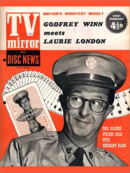 TV Mirror 1958 1950s UK Phil Silvers magazines sergeant sergeant bilko comedians