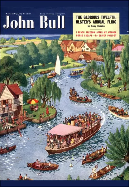 John Bull 1950s UK rowing boats the rivers magazines