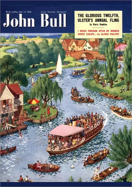John Bull 1950s UK rowing boats the rivers magazines