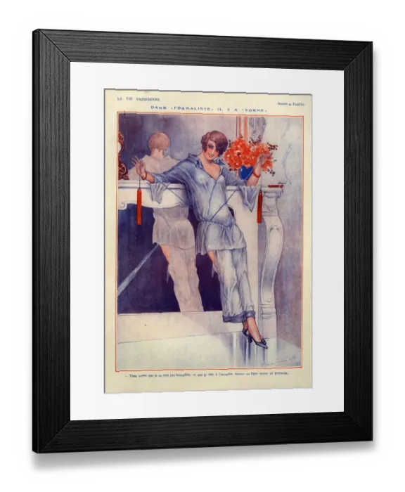 Framed Print : 1920s, France, La Vie Parisienne, Magazine Plate Framed Print : 1920s, France, La Vie Parisienne, Magazine Plate