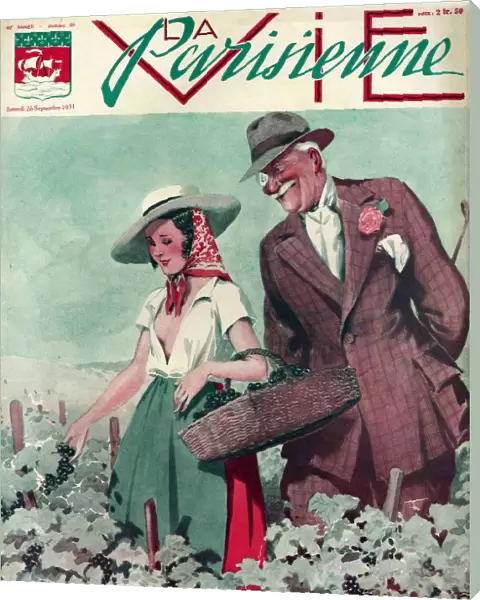 La Vie Parisienne 1930 1920s France cc magazines dirty old men erotica fruit picking