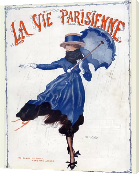 La Vie Parisienne 1918 1910s France Leo Fontan illustrations magazines womens umbrellas