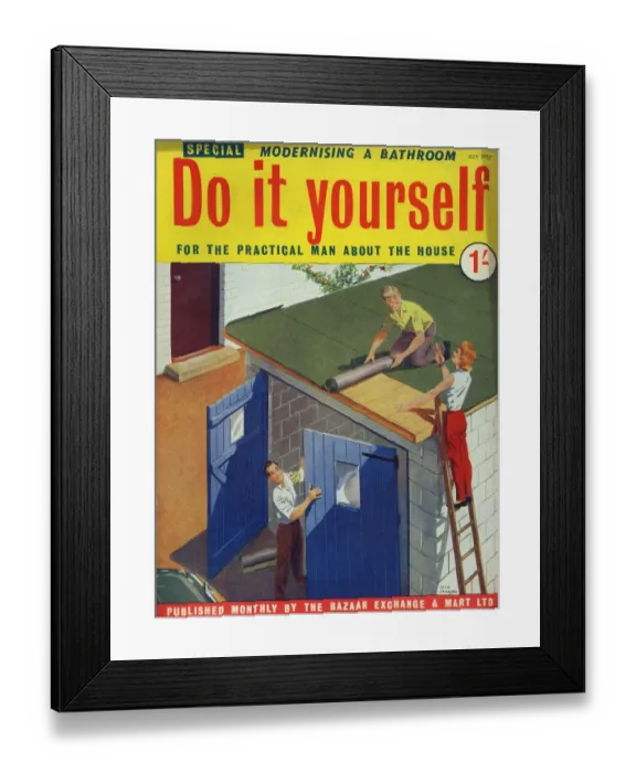 Framed Print : Do It Yourself 1957 1950s UK DIY do it yourself home improvement magazines improvements Framed Print : Do It Yourself 1957 1950s UK DIY do it yourself home improvement magazines improvements