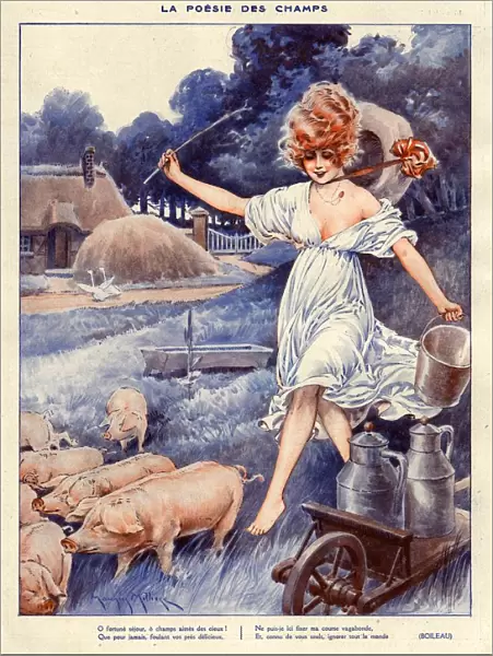 La Vie Parisienne 1919 1920s France Maurice Milliere illustrations erotica pigs
