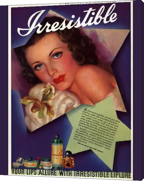 Irresitible 1930s USA make-up makeup make up womens womens portraits flowers iws