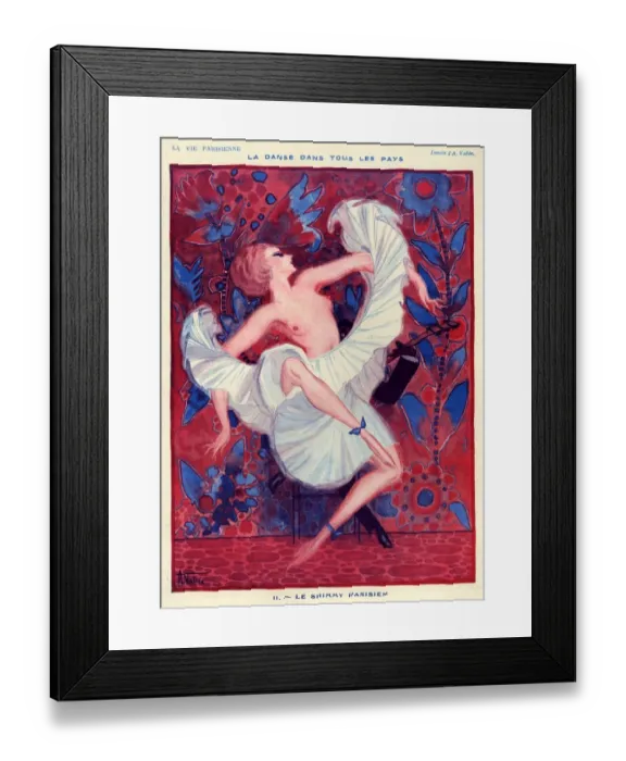 Framed Print : 1920s France La Vie Parisienne Magazine Plate Framed Print : 1920s France La Vie Parisienne Magazine Plate