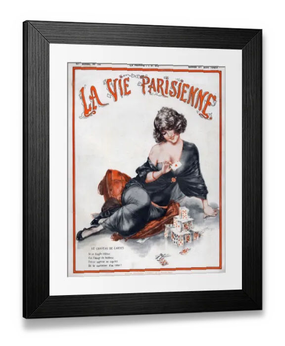 Framed Print : La Vie Parisienne 1923 1920s France C Herouard illustrations magazines playing cards Framed Print : La Vie Parisienne 1923 1920s France C Herouard illustrations magazines playing cards