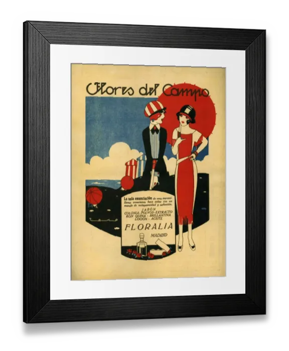 Framed Print : Floralia 1919 1910s Spain cc umbrellas Framed Print : Floralia 1919 1910s Spain cc umbrellas