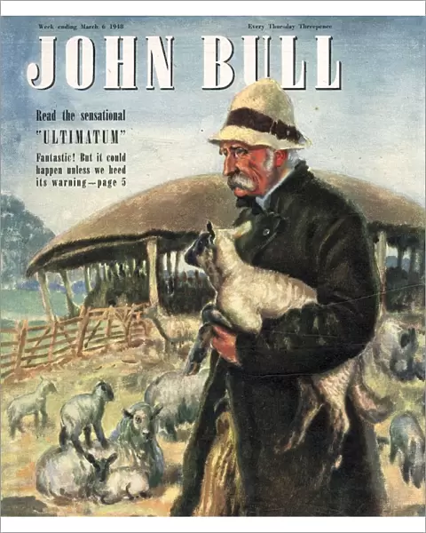 John Bull 1948 1940s UK farms farmers sheep lambs magazines