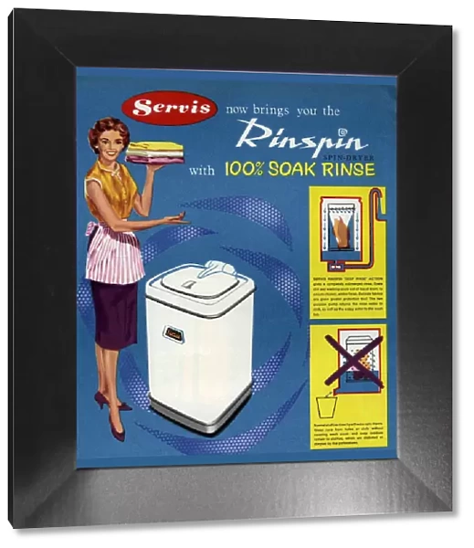 Servis 1950s UK washing machines housewives housewife kitchens woman women