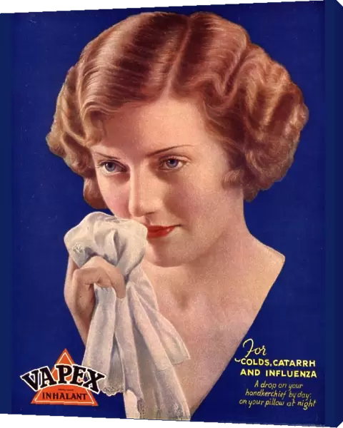 1930s UK vapex colds flu sneezing sneezes blowing your noses medical medicine