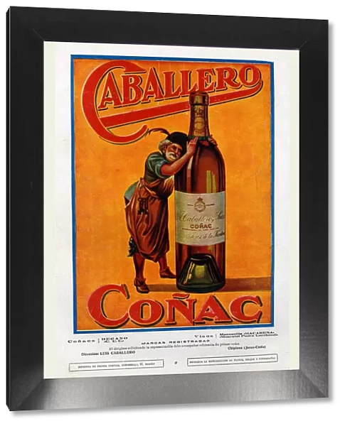 Caballero 1920s Spain cc cognac alcohol brandy bottles