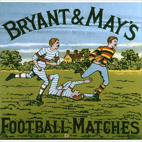 Bryant and Mays 1900s UK football matches mays matchbox covers