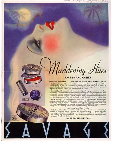 Savage 1930s USA make-up makeup make up womens iws