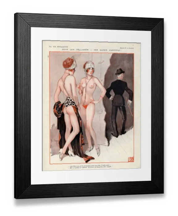 Framed Print : 1920s, France, La Vie Parisienne, Magazine Plate Framed Print : 1920s, France, La Vie Parisienne, Magazine Plate