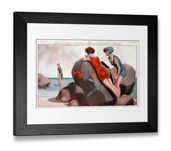 Framed Print : 1920s France La Vie Parisienne Magazine Plate Framed Print : 1920s France La Vie Parisienne Magazine Plate
